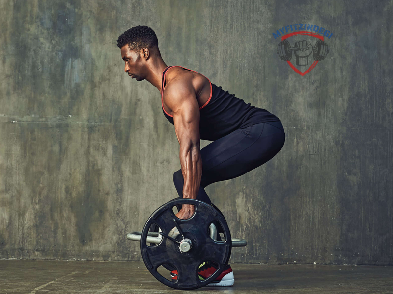 Athlete performing deadlift, one of the best leg workouts for hamstrings and glutes